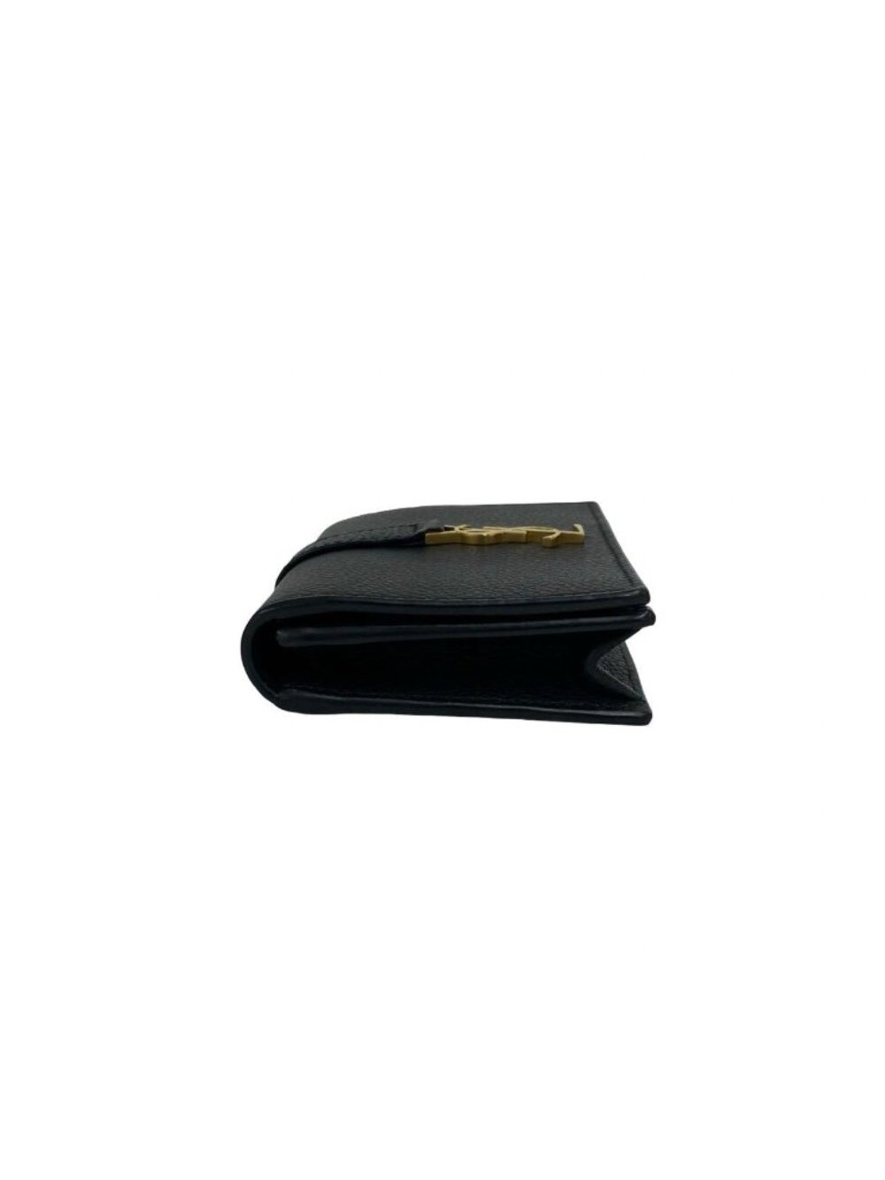 Saint Laurent YSL Cassandra Logo Leather Card Case Business Holder Black - Picture 4 of 9